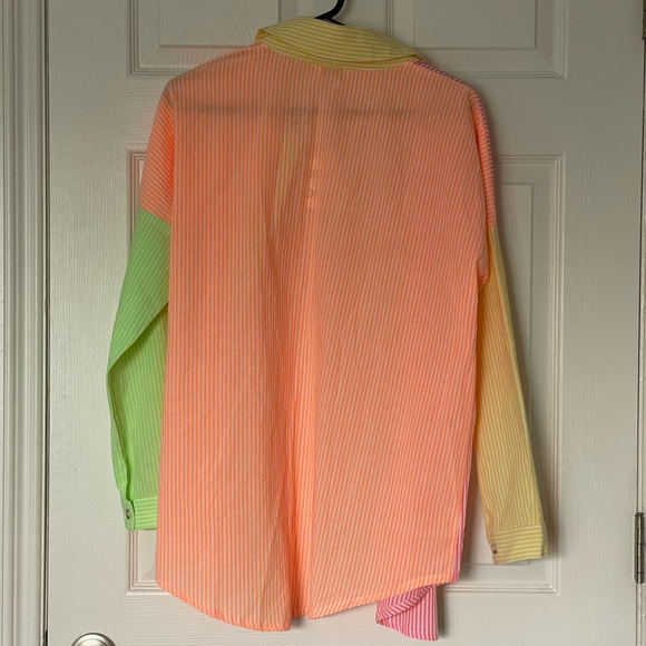 Fun Retro Colorful Button Down - Picture 2 of 6